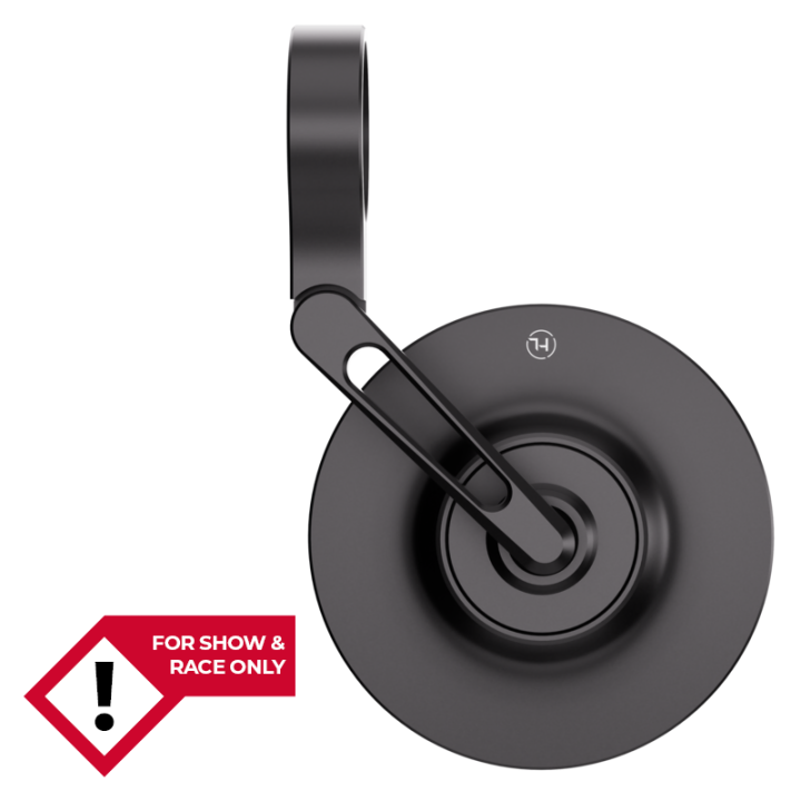 Rétroviseur d'embout de guidon HIGHSIDER pro Conero-XS court – noir mat – à l'unité