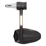 Rétroviseur d'embout de guidon HIGHSIDER pro Victory-Rim – noir mat – à l'unité
