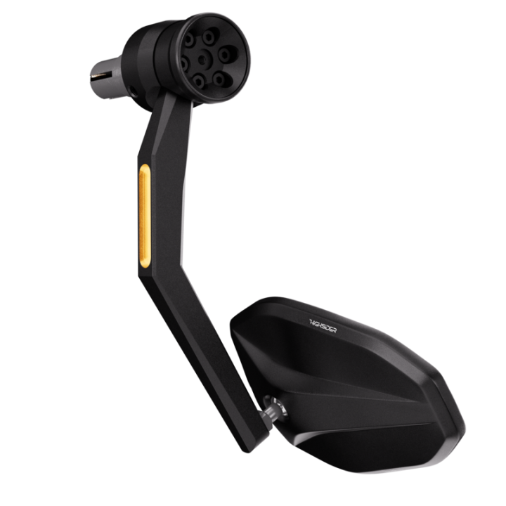 Rétroviseur d'embout de guidon HIGHSIDER pro Victory-Rim – noir mat – à l'unité