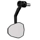 Rétroviseur d'embout de guidon HIGHSIDER pro Victory-Rim avec clignotant et feu de position LED - noir - l'unité