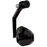 Rétroviseur d'embout de guidon HIGHSIDER pro Victory-Rim avec clignotant et feu de position LED - noir - l'unité