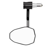Rétroviseur d'embout de guidon HIGHSIDER pro Victory-Rim avec clignotant et feu de position LED - noir - l'unité