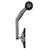 Rétroviseur d'embout de guidon HIGHSIDER pro Victory-Rim avec clignotant et feu de position LED - noir - l'unité