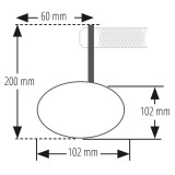 Rétroviseur d'embout de guidon HIGHSIDER pro Montana-Rim avec clignotant LED – à l'unité