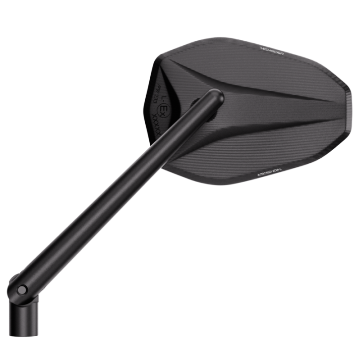 Rétroviseur de guidon HIGHSIDER pro Victory -X – noir mat – à l'unité