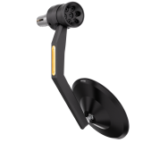 Rétroviseur d'embout de guidon HIGHSIDER pro Montana-Rim avec clignotant LED – à l'unité