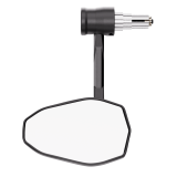 Rétroviseur d'embout de guidon HIGHSIDER pro Stealth-Rim X7 avec clignotant LED – noir mat – à l'unité