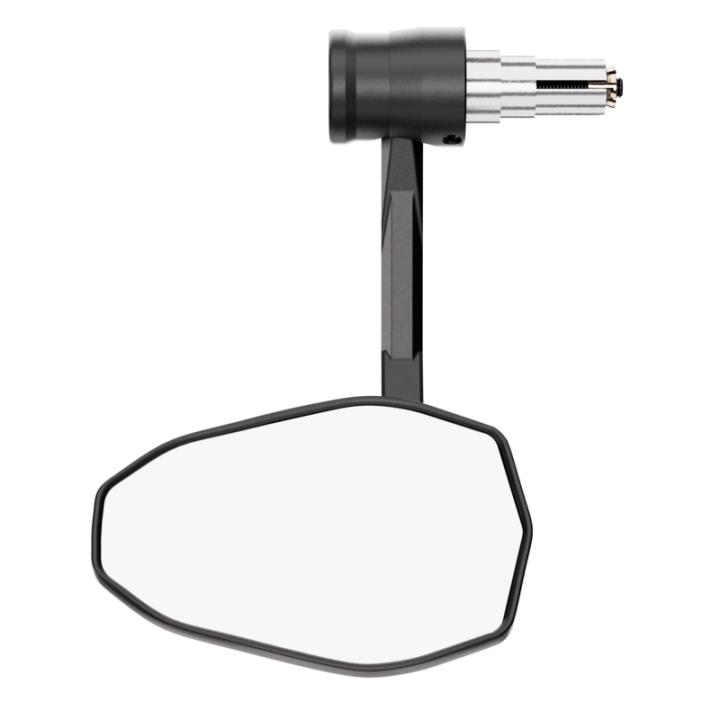 Rétroviseur d'embout de guidon HIGHSIDER pro Stealth-Rim X7 avec clignotant LED – noir mat – à l'unité