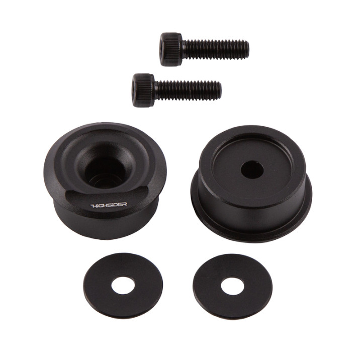 Embouts de guidon spéciales HIGHSIDER pro – noir – la paire
