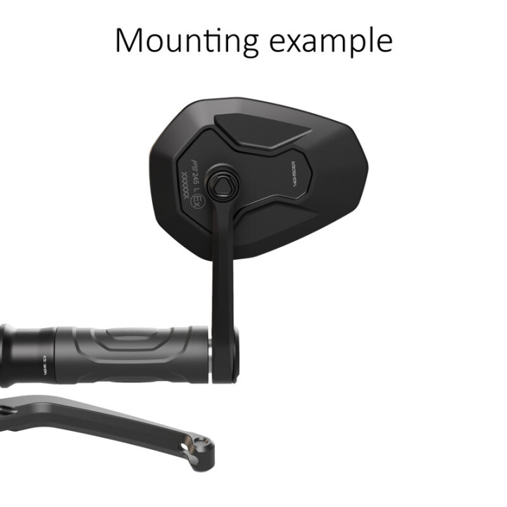 Embouts de guidon spéciales HIGHSIDER pro – noir – la paire