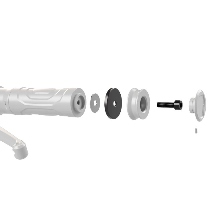 Adaptateurs embout de guidon HIGHSIDER pro Vespa – noir – la paire