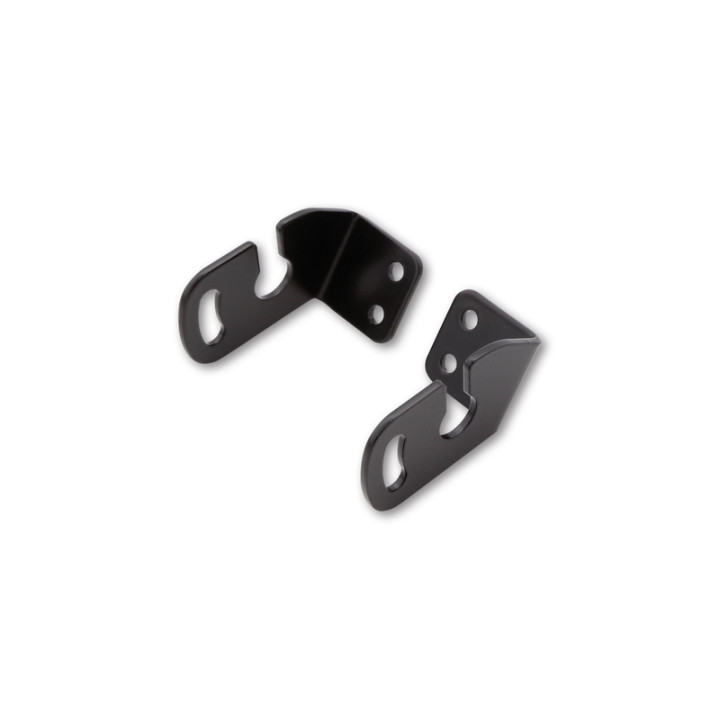 Adaptateurs pour clignotants HIGHSIDER pro modèle d’origine - pour support de plaque Aprilia/BMW/Triumph/Yamaha - noir - la pair