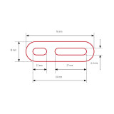 Adaptateur de rétroviseur carénage HIGHSIDER pro avec cache - long