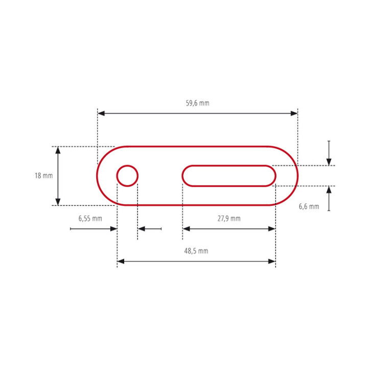 Adaptateur de rétroviseur carénage HIGHSIDER pro avec cache - court