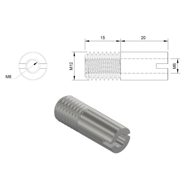 Adaptateurs embout de guidon HIGHSIDER pro M12 pour BMW – la paire