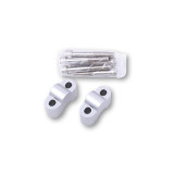 Réhausses de pontet de guidon HIGHSIDER pro 25mm - argent