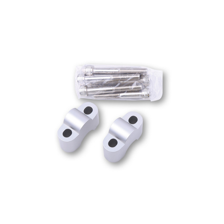 Réhausses de pontet de guidon HIGHSIDER pro 25mm - argent