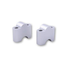 Réhausses de pontet de guidon HIGHSIDER pro 35mm - argent