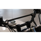 HIGHSIDER pro Cross-Bar ST02 Aluminium Handlebarstrut, one-piece clamp, Black pearl blasted