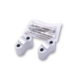 Réhausses de pontet de guidon HIGHSIDER pro 35mm - argent