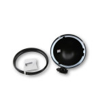 Boîtier de phare HIGHSIDER pro 5 3/4" Bates Style - fixation inférieure - noir satiné