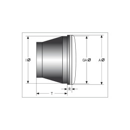Optique de phare H4 HIGHSIDER smart 130 x 90 mm, verre transparent avec feu de position, homologuée E - 1 pièce