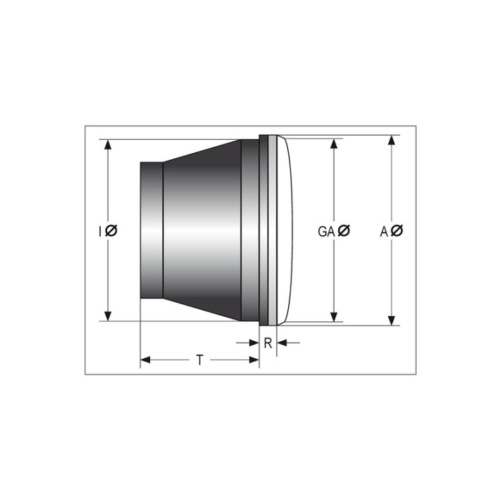 Optique de phare H4 HIGHSIDER smart 130 x 90 mm, verre transparent avec feu de position, homologuée E - 1 pièce