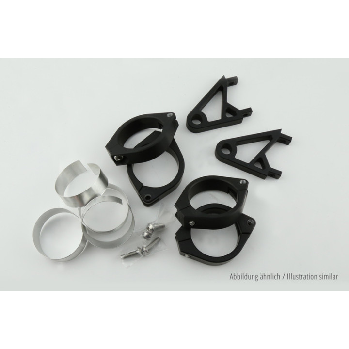 Kit de fixation de phare HIGHSIDER pro XS - Ø 35-37 mm - chromé