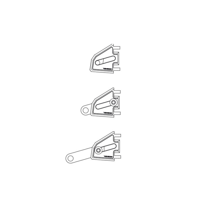 Jeu de supports de phare réglables HIGHSIDER pro Extend - Ø 35-37 mm