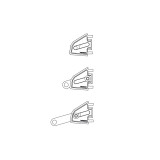 Jeu de supports de phare réglables HIGHSIDER pro Extend - Ø 47-49-50-52-54 mm
