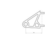 Jeu de supports de phare HIGHSIDER pro XS - Ø 47-54 mm