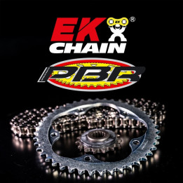 Kit chaîne EK/PBR 520SRX2 16/48 - couronne ultra-light