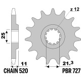 Kit chaîne EK/PBR 520SRX2 16/48 - couronne ultra-light