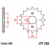 Kit chaîne EK/JT 428SHDR 14/42 - couronne standard