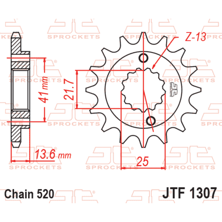 Kit chaîne EK/JT 520SRX2 14/48 - couronne standard