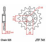 Kit chaîne EK/JT 525 ZVX3 - 14/39-98 - Couronne acier standard