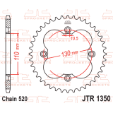 Kit chaîne EK/JT 520 SRX2 - 14/38-94 - Couronne acier standard
