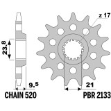 Kit chaîne EK/PBR 520 SRX2 - 13/50-114 - Couronne acier standard