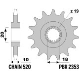 Kit chaîne EK/PBR 520 H - 14/46-112 - Couronne acier standard