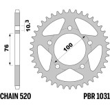Kit chaîne EK/PBR 520 SROZ2 - 15/46-114 - Couronne acier standard