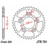 Kit chaîne EK/JT 520SRX2 16/39 - couronne standard