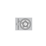 Kit chaîne EK/PBR 420 SR - 12/44-126 - Couronne acier standard