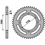 Kit chaîne EK/PBR 420 SH - 14/50-120 - Couronne acier standard