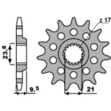 Kit chaîne EK/PBR 520M3 - 14/49-116 - Couronne alu standard