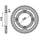 Kit chaîne EK/PBR 428 SHDR - 13/46-124 - Couronne acier standard