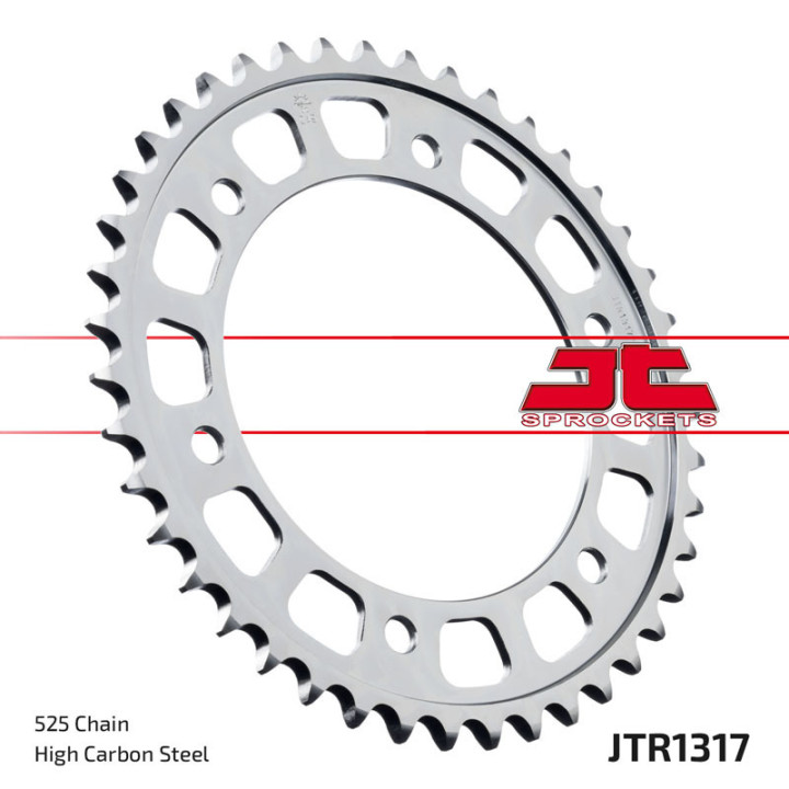 Kit chaîne EK/JT 525ZVX3 16/43 - couronne standard