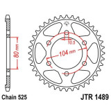 Kit chaîne EK/JT 525MVXZ2 15/44 - couronne standard