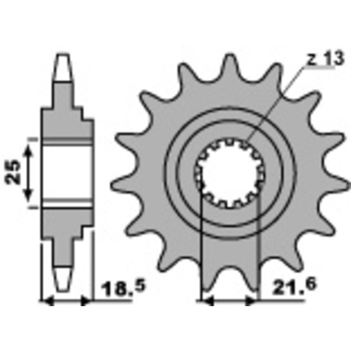 Kit chaîne EK/PBR 520 SRX2 - 15/45-114 - Couronne acier standard