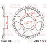Kit chaîne EK/JT 520SRX2 15/40 - couronne standard