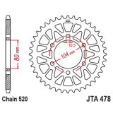 Kit chaîne EK/JT 520SRX2 15/43 - couronne ultra-light